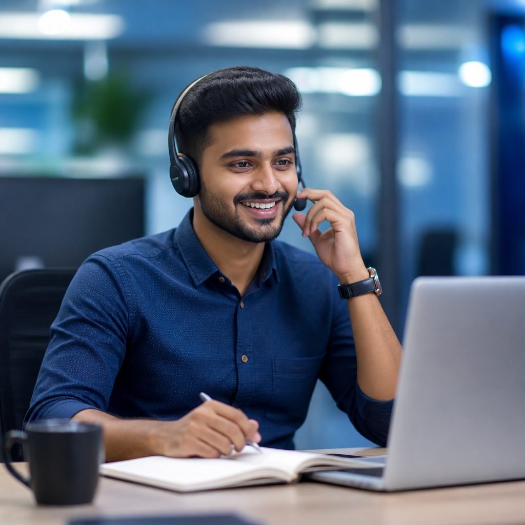 Professional customer support agent ready to help